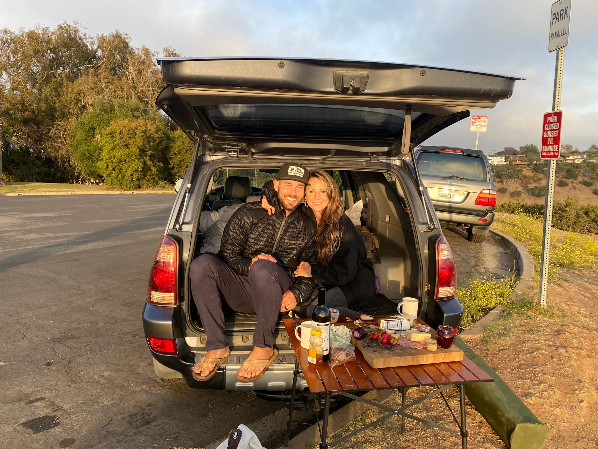 Andrew and his wife in their 4Runner